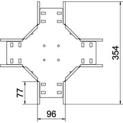 OBO Bettermann - Kreuzstück für Kabelrinne Kreuzung für Kabelrinne RK 610 A2 60x100