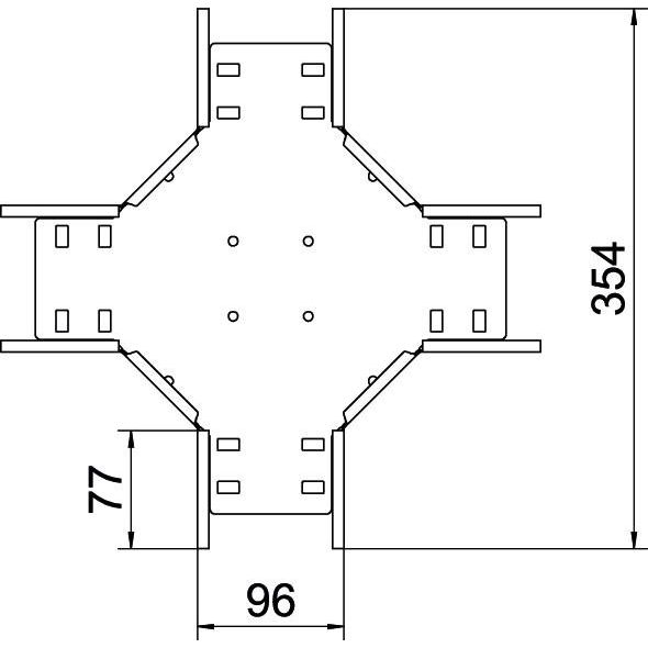 OBO Bettermann - Kreuzstück für Kabelrinne Kreuzung für Kabelrinne RK 610 A2 60x100