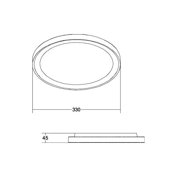 Brumberg Leuchten - Decken-/Wandleuchte LED-Anbaudownlight 12208083 schwarz