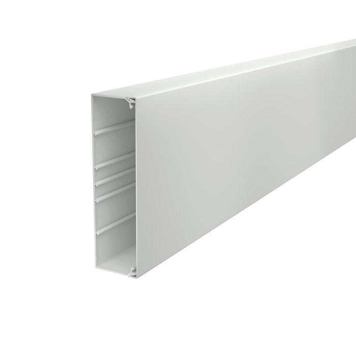 OBO Bettermann Vertr - Leitungsführungskanal Wand+Deckenkanal m.Obert. WDK60210LGR 60x210mm,PVC − 2 Meter
