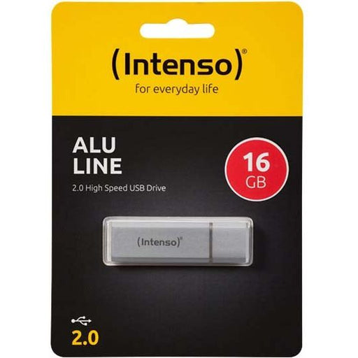 Intenso - Speichermedium digital USB 2.0 Stick 16GB Alu 3521472 si (R)23MB/s,(W)6.5MB/s