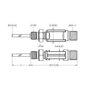Turck - Temperaturmessumformer Temperaturerfassung TTM100C-1 #9910574 m. Stromausgang