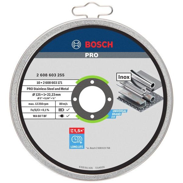 Bosch - Trenn-/Schleifscheibe PRO Stainless Steel and 2608603255 Metal Trennscheibe
