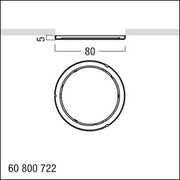 Zumtobel Group - Lichttechnisches Zubehör/Ersatzteile für Leuchten Leuchtenabdeckung DIAMO D68#60800772 ABD IP44
