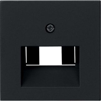 Gira - Einsatz/Abdeckung für Kommunikationstechnik Abdeckung sw 0270005 UAE/IAE+Netzwerk