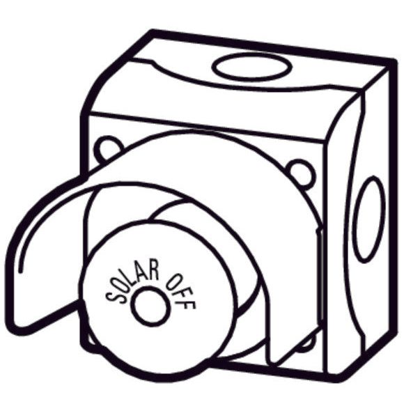 Eaton - Wahlschalter, Komplettgerät Feuerwehrschalter M22-SOL-PVT45PMPI02Q PV 2 Öffner