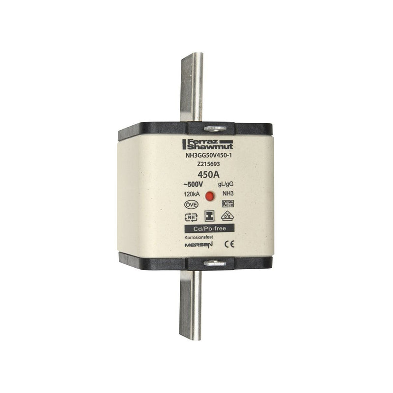 Mersen - Messersicherung NH-Sicherungseinsatz SG NH3GG50V450-1 Gr.3 gG 450A/500V KM