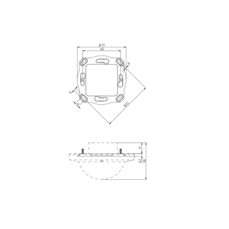 BEG Brück Electronic - Zubehör/Ersatzteile für Bewegungsmelder Montageset 93194 weiß