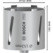 Bosch - Bohrkrone PRO Trockenbohrkrone, 152 2608587333 x 150 mm, G 1/2 Zoll