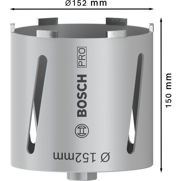 Bosch - Bohrkrone PRO Trockenbohrkrone, 152 2608587333 x 150 mm, G 1/2 Zoll