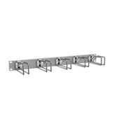 Enoc - Komponente für Verdrahtung, Kabeleinführung und -fixierung (Gehäuse/Schaltschr.) Querrangierpanel CPM 01-RAL 7035 1 HE, gr/chrom