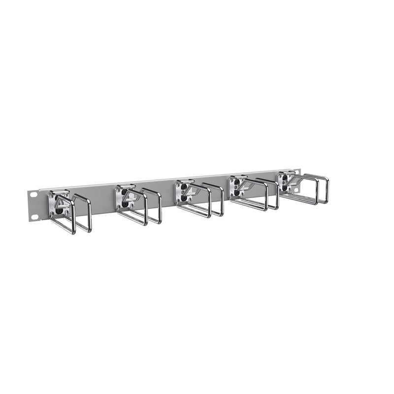Enoc - Komponente für Verdrahtung, Kabeleinführung und -fixierung (Gehäuse/Schaltschr.) Querrangierpanel CPM 01-RAL 7035 1 HE, gr/chrom