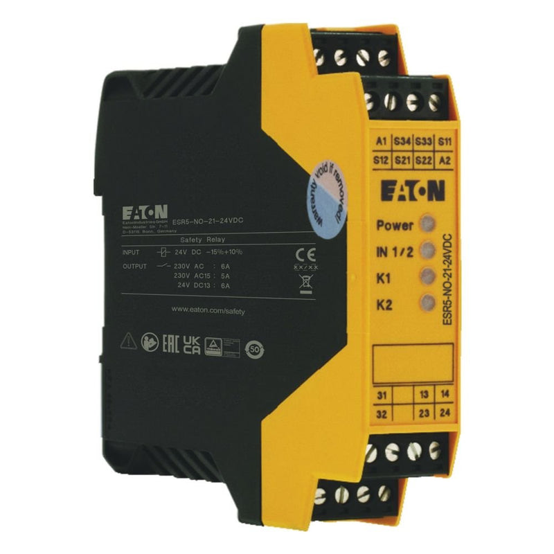 Eaton - Gerät zur Überwachung von sicherheitsgerichteten Stromkreisen Sicherheitsrelais ESR5-NO-21-24VDC NOT-AUS 24V DC