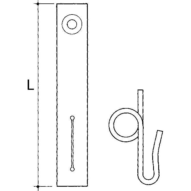 Niedax - S-Haken Seilbefestigung LS-38