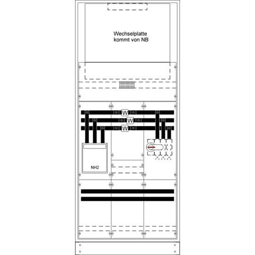 Striebel&John - Zähler-Komplettschrank Mess-und Wandlersch. KS4241 kpl. BH8/FB3