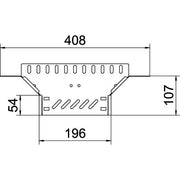 OBO Bettermann - Anbau-Abzweigstück für Kabelrinne Anbau-Abzweigstück RAA 320 FS Kabelrinne 35x200