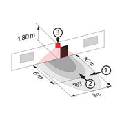 BEG Brück Electronic - Decken-/Wandleuchte System-Leuchten-Unterteil ALC-B-360 SLU sw