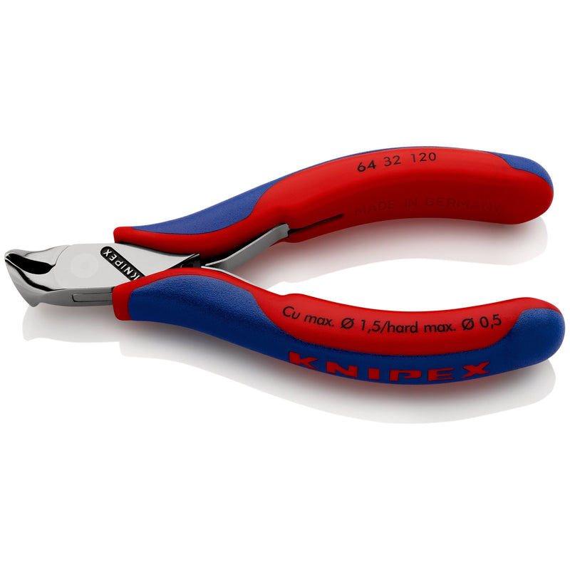 Knipex - Vornschneider Elektronik-Vornschneider 64 32 120 spiegelpoliert,120mm