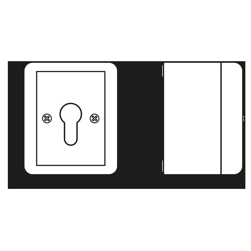 Jung - Jalousieschalter/-taster Schlüsselschalter 804.28 G 10AX 250V 2-pol