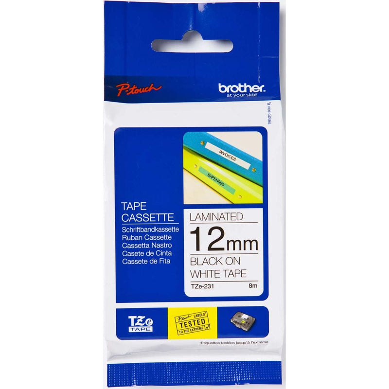 Brother - Schriftband Schriftbandkassette TZe-132 BF.farblos/DF.rot