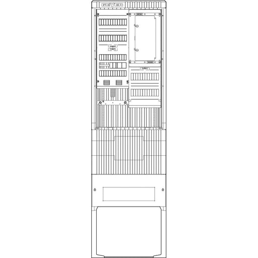 ABN - Zähler-Komplettschrank Zähleranschlusssäule SZ205ZA1501 1 ZP APZ 5pol
