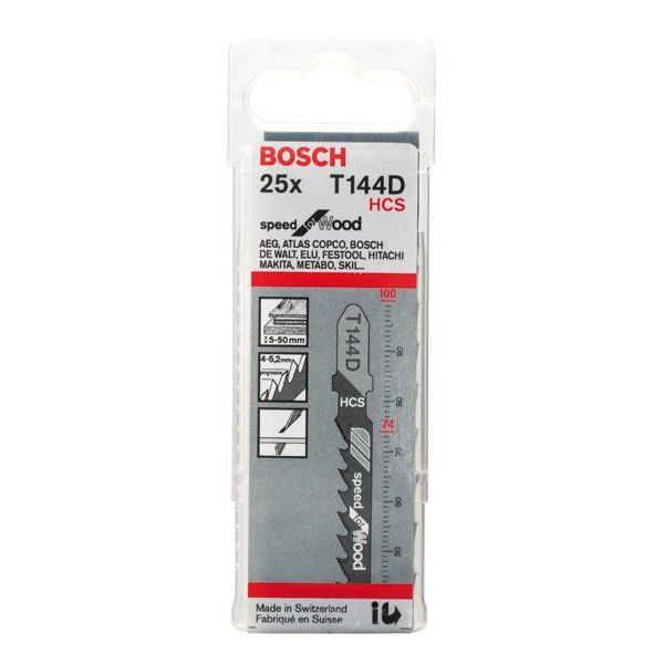 Bosch - Stichsägeblatt T 144 D 2608633625 Speed for Wood