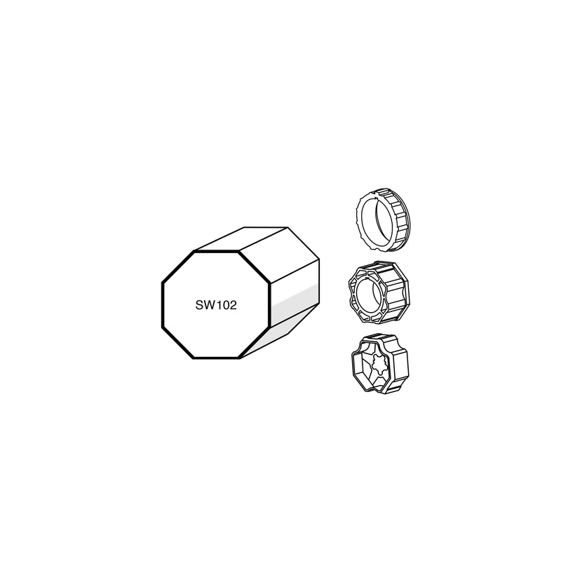 Somfy - Zubehör/Ersatzteile für Tor-/Rollladenantriebe Mitnehmer 9761013 LT 60 Achtkantwelle