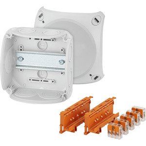 Hensel - Dose, Gehäuse für Montage auf der Wand/Decke Kabelabzweigkasten DK 0606 W 0,5-6 qmm 3phasig − 5 Stück by Hensel
