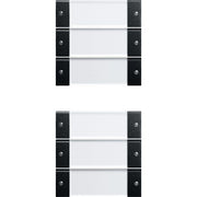 Gira - Bussystem-Tastwippe Wippenset 6f. 2136005 (3+3) BSF sw/klar