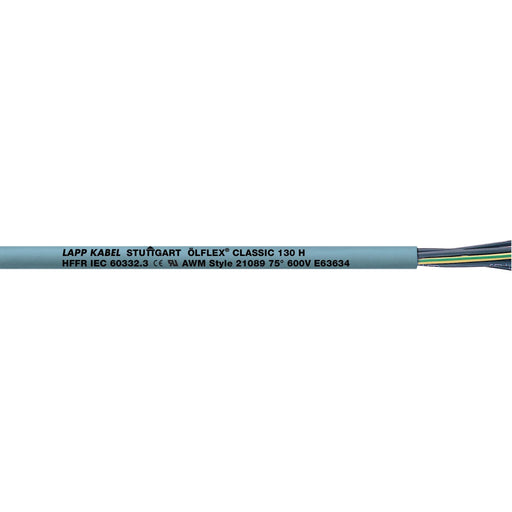 Lapp Kabel&Leitung - Energiekabel < 1 kV, für ortsveränderlichen Einsatz ÖLFLEX CLASSIC 130 H 1123124 18G1,5