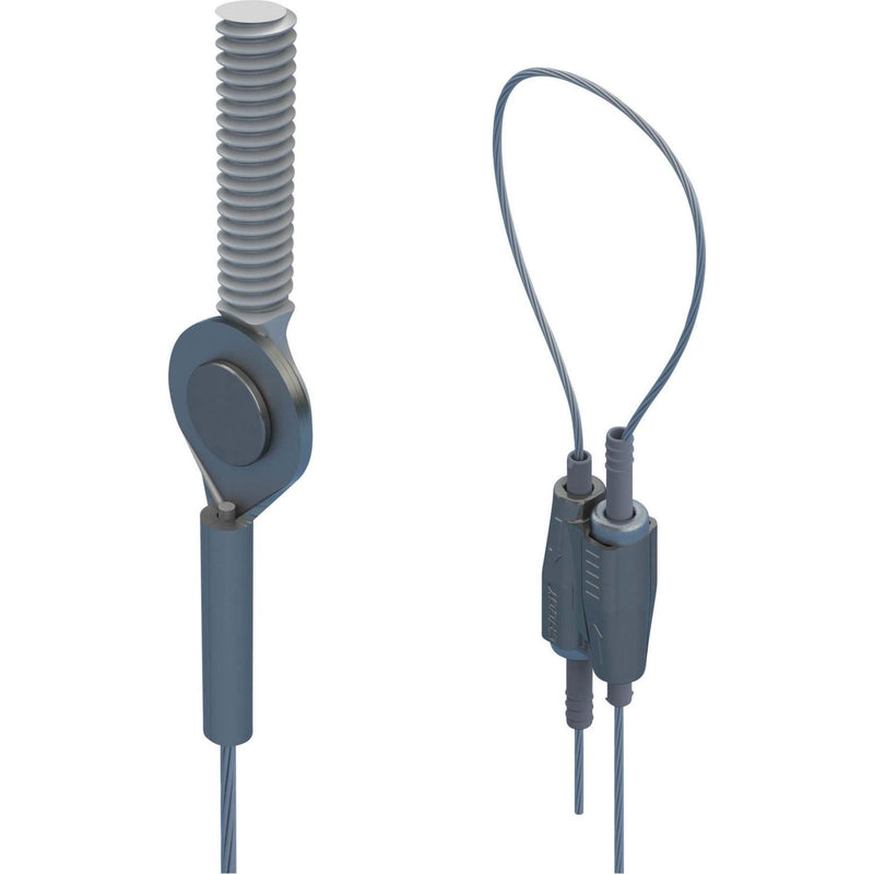 Erico - Drahtseilabhängung Stahlseilsystem SLK15L2SEM8 D1,5mm, L2m − 20 Stück