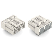 WAGO - Leiterplattensteckverbinder Stecker für Leiterplatten 770-833/011-000 3-polig,weiß − 100 Stück