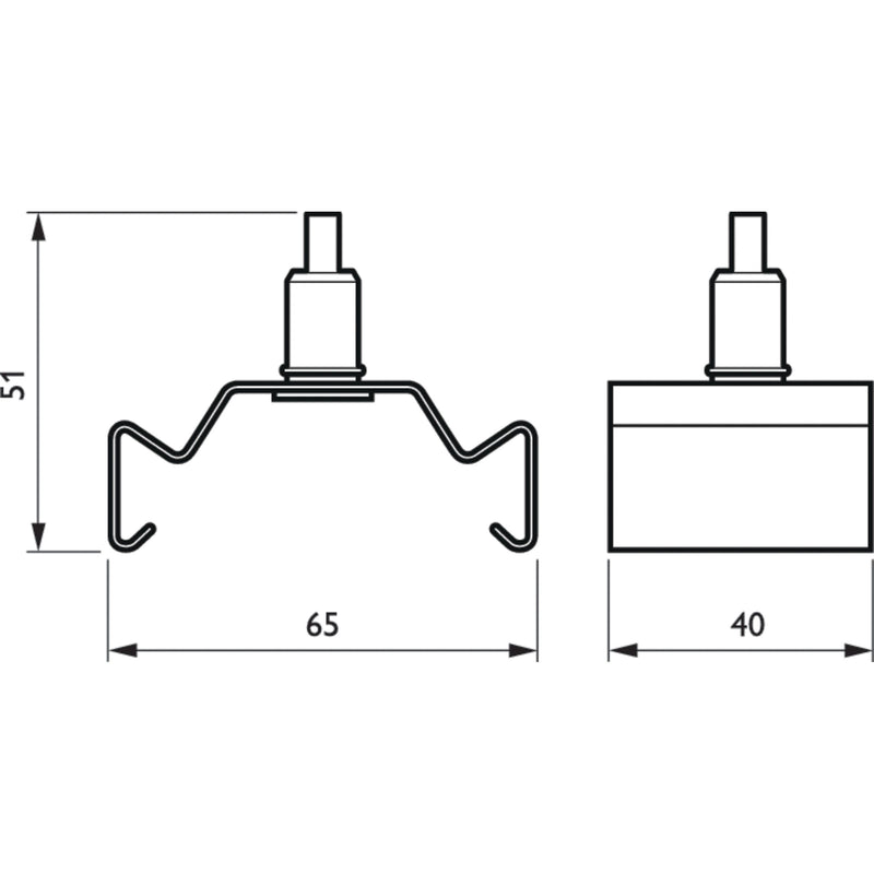 Philips Lighting - Mechanisches Zubehör/Ersatzteile für Leuchten Seilabhängung 5m LL500Z MB-SW2L5000WH weiß