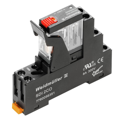 Weidmüller - Schaltrelais Koppelrelais 230VAC DRIKIT 23#2476800000 1 Wechsler − 10 Stück