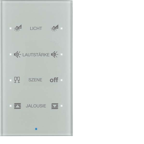 Berker - Bussystem-Tastsensor Glas-Sensor 4fach 75144134 alu
