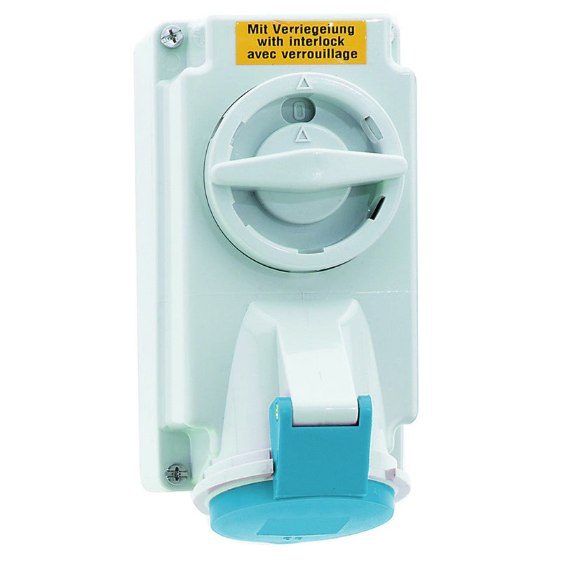 Bals Elektrotech - CEE-Steckdose abschaltbar, abgesichert (IEC 60309) Wandsteckdose abschaltbar 1642 verriegelt 16A 5p 2