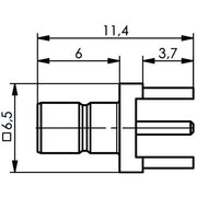 Telegärtner - Koax-Steckverbinder SMB-Anbaustecker AU 100024844 für LTP − 5 Stück