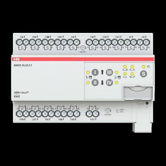 ABB Stotz S&J - Bussystem-Schaltaktor Schalt-/Jalousieaktor SAH/S16.10.7.1 16fach 10A, REG