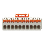 WAGO - Kabelsteckverbinder für Leiterplattensteckverbinder 1-Leiter-Federleiste,Hebel 27341110328000335000 PushinCAGECLAMP,lgr − 50 Stück