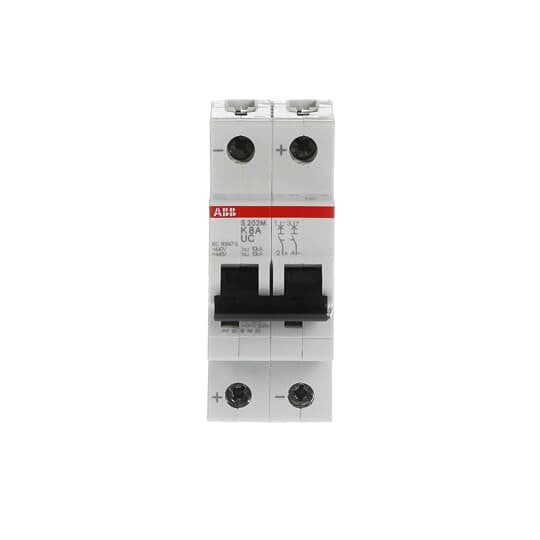 ABB Stotz S&J - Leitungsschutzschalter Sicherungsautomat S202M-K8UC 10 kA, 8 A, 2P