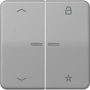 Jung - Bedienelement intelligent eNet Funk-Steuertaste FM CD 1701 P GR 2fach, Sym. Pfeil,gr