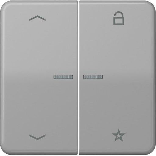 Jung - Bedienelement intelligent eNet Funk-Steuertaste FM CD 1701 P GR 2fach, Sym. Pfeil,gr