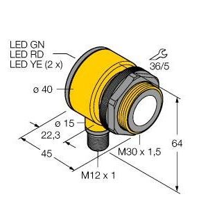 Turck - Ultraschall Taster Ultraschallsensor T30UXDAQ8