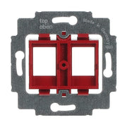 Busch-Jaeger - Einsatz/Abdeckung für Kommunikationstechnik Tragring f.Modular-Jack 1812 roter Sockel