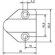 Assa Abloy effeff - Netzanschlussleitung Kabelübergang 10318-30-----00 Messing 30cm
