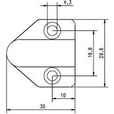 Assa Abloy effeff - Netzanschlussleitung Kabelübergang 10318-30-----00 Messing 30cm