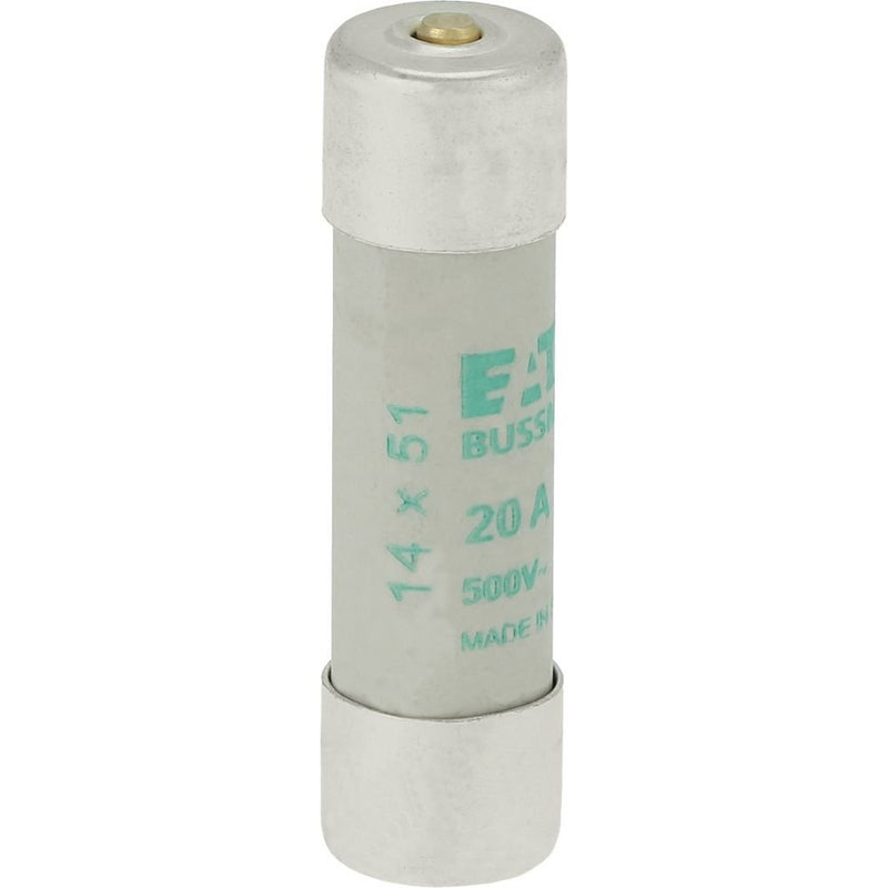 Eaton - Zylindrische Sicherung Sicherungseinsatz Nieders. CYL AM 14,#C14M20S 20A AC 500V 120kA − 10 Stück