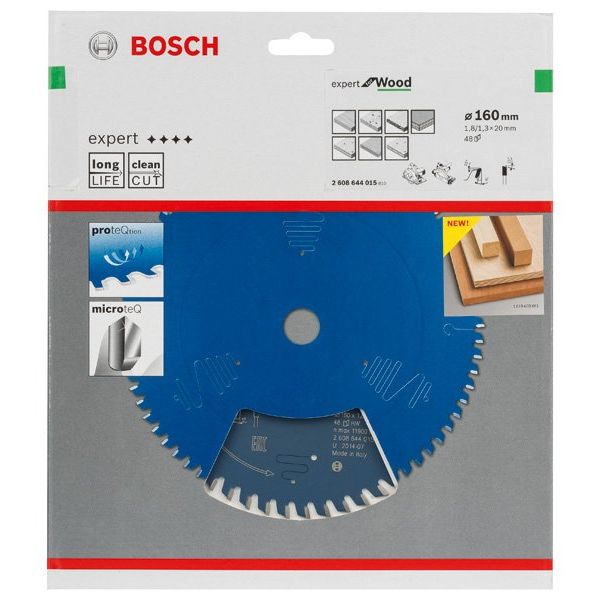 Bosch - Kreissägeblatt Expert for 2608644015 Wood H 160 x 20, Z48