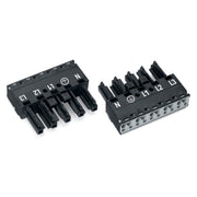 WAGO - Steckverbinder für steckbare Gebäudeinstallation Buchse 770-205 2x0,5-4mmq schwarz − 50 Stück