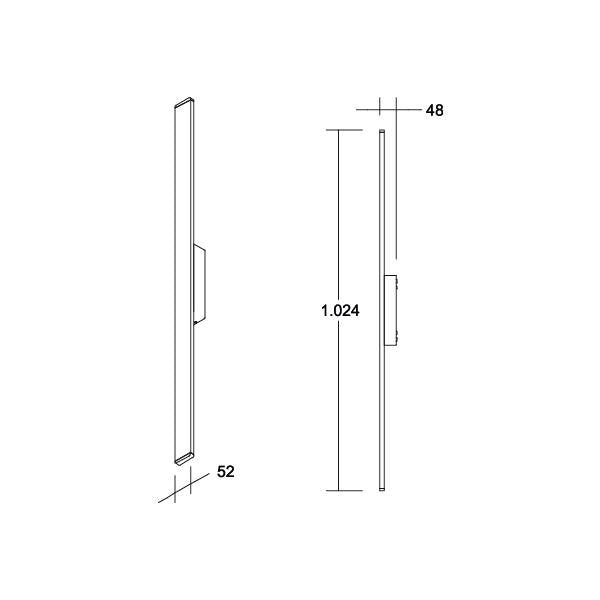 Brumberg Leuchten - Decken-/Wandleuchte LED-Wandleuchte 60040103 3000K, graphit